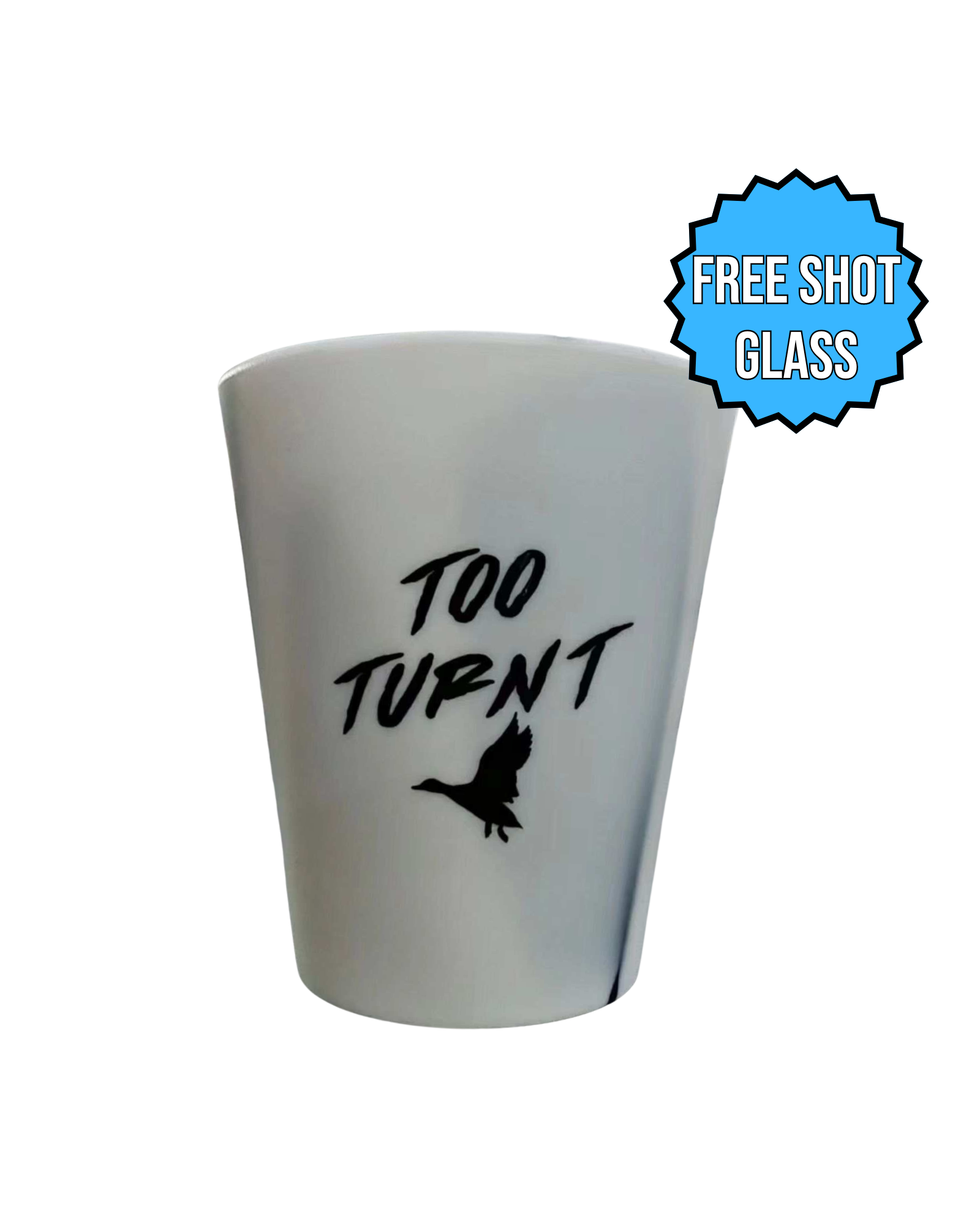 Free White Shot Glass